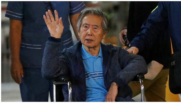 Alberto Fujimori fue dado de alta y retornó a su residencia en La Molina