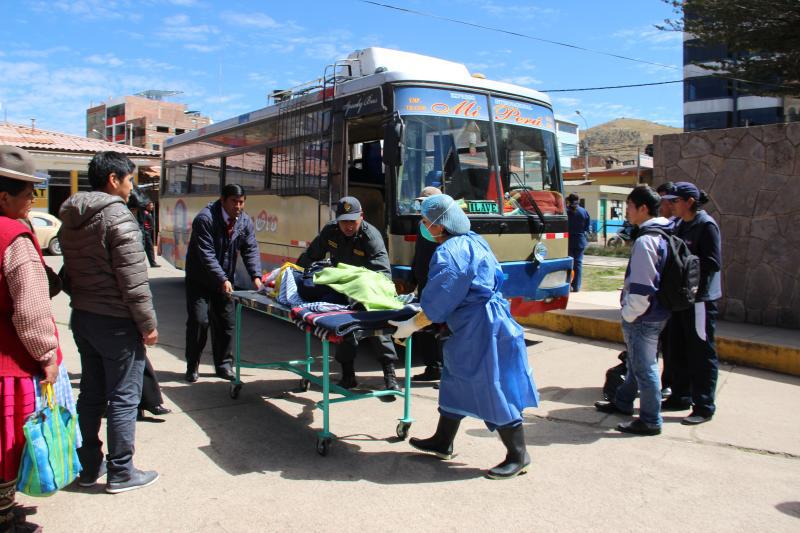 Anciano muere dentro de bus interprovincial