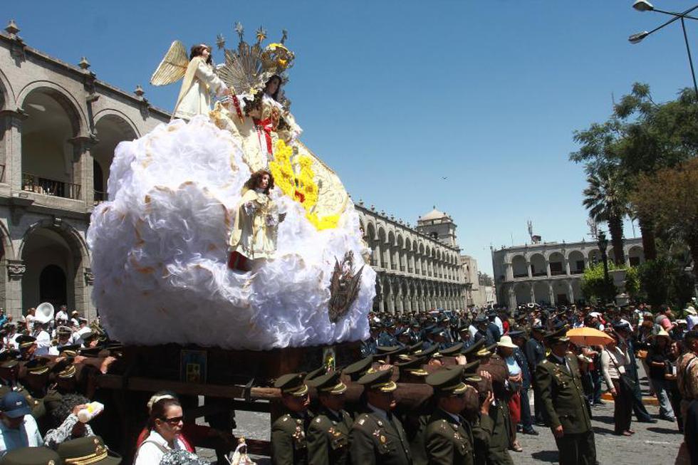 FF.AA. de Arequipa rindieron culto a la Virgen de la Merced