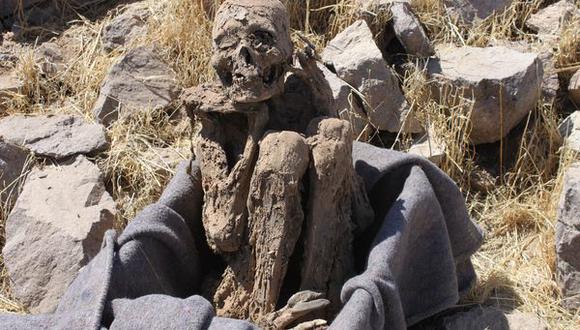 Hallan momia inca en ciudadela Moqi