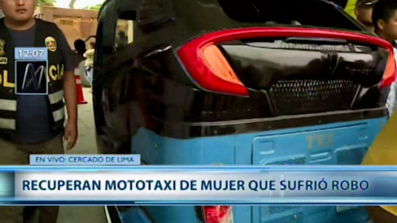 Los Olivos: Policía devuelve mototaxi a mujer que había sufrido robo (VIDEO)