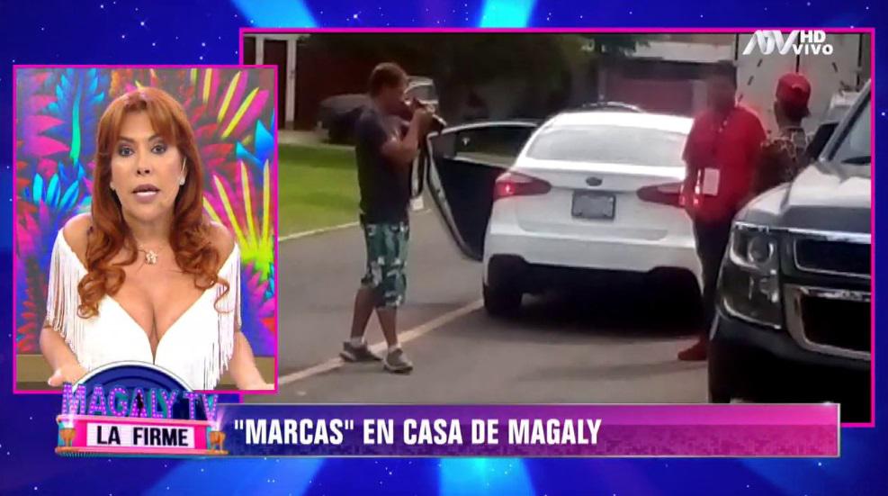 Magaly Medina expuso a delincuentes que rondaron su casa. (Foto: Captura ATV)