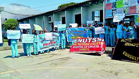 Protestan por reducción de personal en Hospital La Caleta