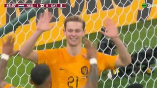 Países Bajos vs. Qatar: De Jong aprovechó error defensivo para anotar el 2-0 en el Mundial (VIDEO)