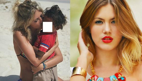 Modelo argentina genera polémica tras publicar fotografías con un menor en la playa