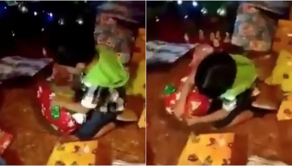 Esta es la tierna reacción de un niño al recibir una sandía como regalo de Navidad (VIDEO)
