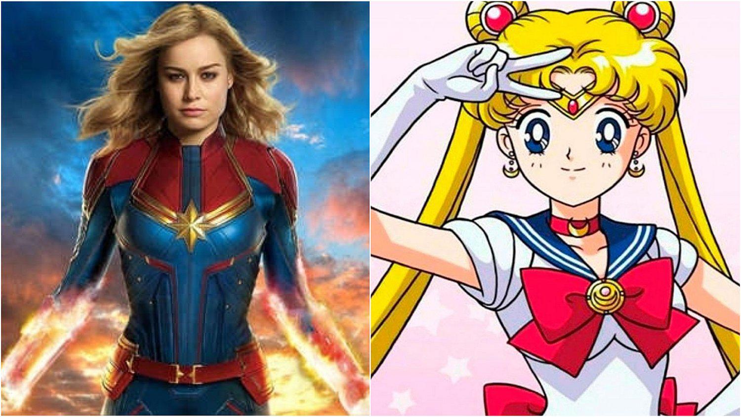 Capitana Marvel se declaró fan de Sailor Moon al revelar que siempre fue su modelo a seguir