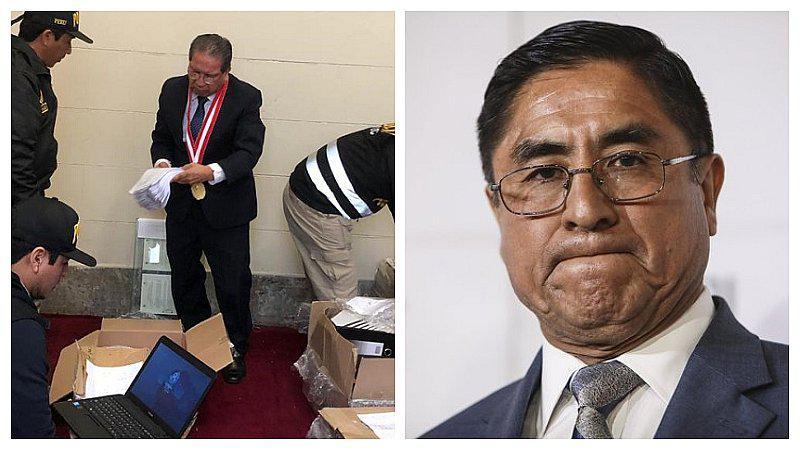 César Hinostroza: Allanan oficinas de exjuez supremo por caso "Los Cuellos Blancos del Puerto" 