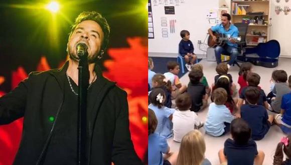 Luis Fonsi emocionado por concierto que ofreció en colegio de su hijo: “Un público muy exigente”. (Foto: Instagram).