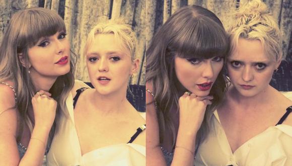 Maisie Williams junto a Taylor Swift en la ceremonia de los Brit Awards 2021. (Foto: Instagram)