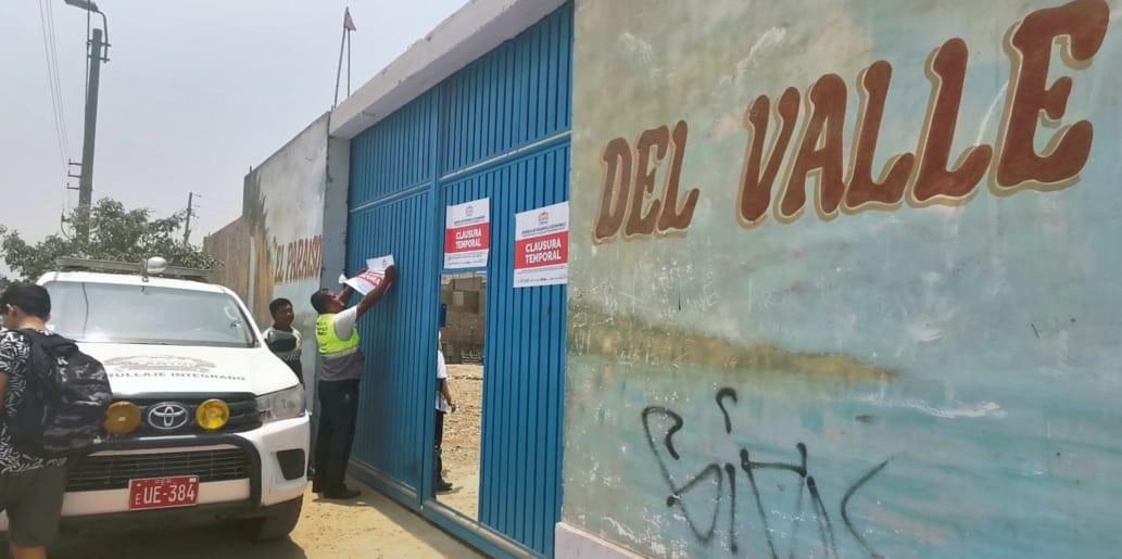 Clausura del centro recreacional “El Paraíso del Valle”. (Fotos: Difusión)