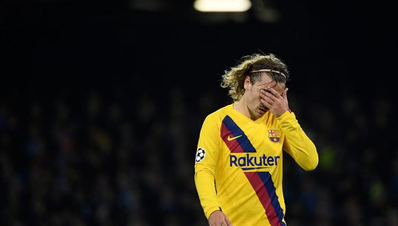 Antoine Griezmann se lesionó y es baja en el Barcelona. (Foto: AFP)