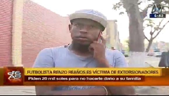 ​Futbolista Renzo Reaños denuncia ser víctima de extorsión