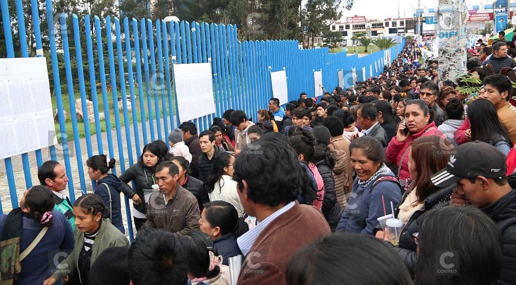 Resultados del examen de admisión a la Universidad Nacional del Centro 2019-1