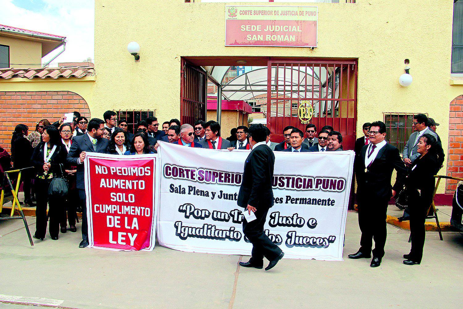 Huelga de jueces retrasa más de 600 audiencias en sede judicial de San Román 