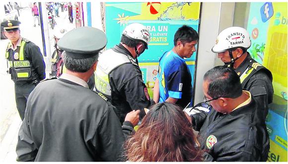 ​Capturan presunto extorsionador que pedía dinero por licencia en Tarma