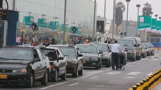 Aeropuerto Jorge Chávez: taxistas protestan por nuevas medidas que empezarán a regir en marzo