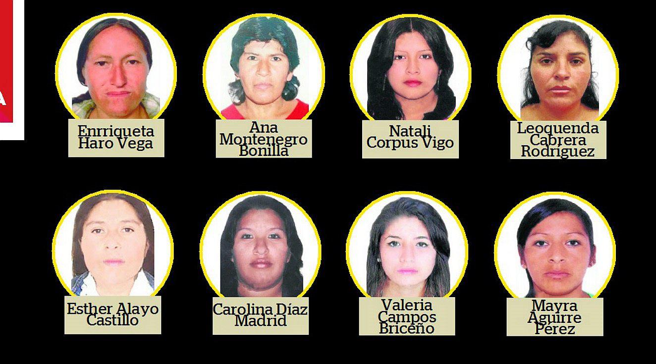 Mujeres que figuran en la lista de “Los más buscados”