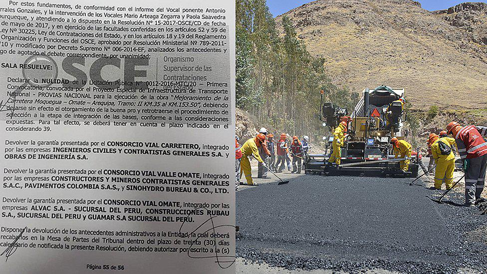 Se cae licitación pública de la carretera Moquegua Omate Arequipa