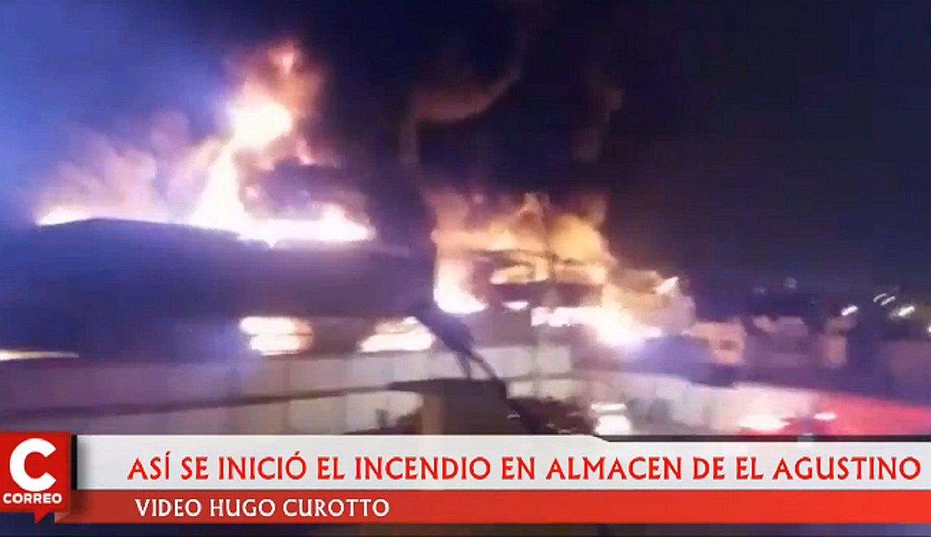 El Agustino: así se inició el incendio que acabó con la vida de tres bomberos (VIDEO)