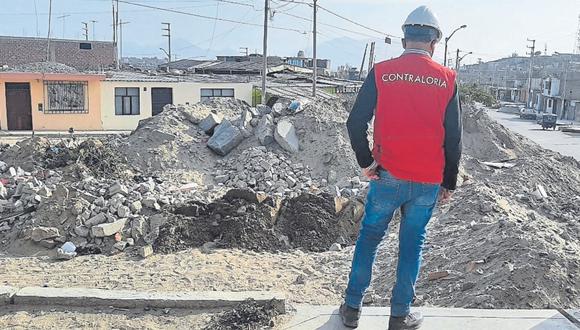Según Contraloría, residente viene laborando en dos proyectos a la vez, lo que afectaría calidad de trabajos en el asentamiento humano 14 de Febrero.