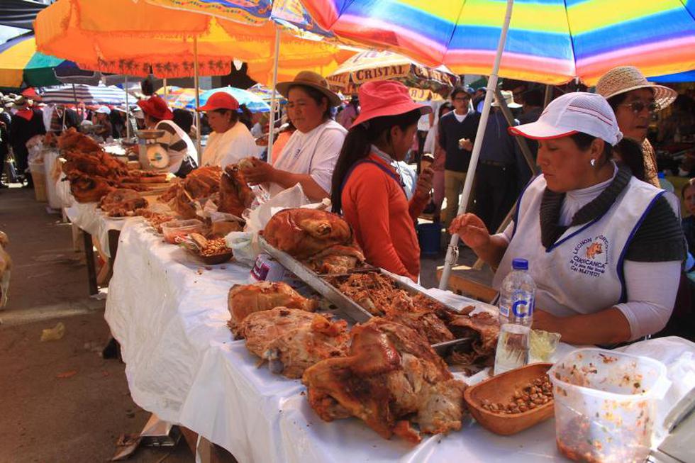 Mar de santiagueros en distrito de Sicaya (FOTOS) 