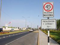 Callao eleva límite de velocidad en sus pistas