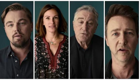Elecciones en EE.UU: Leonardo DiCaprio, Robert de Niro y Julia Roberts llaman a votar a estadounidenses (VIDEO)