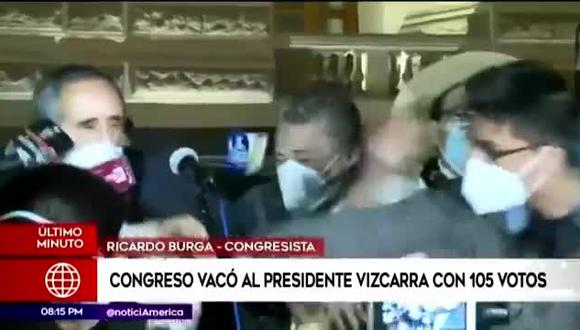 Joven le da puñetazo a congresista de Acción Popular Ricardo Burga (VIDEO: América Tv)