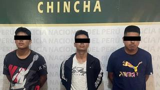 Chincha: Detienen a tres sujetos e incauta una pistola con 14 municiones