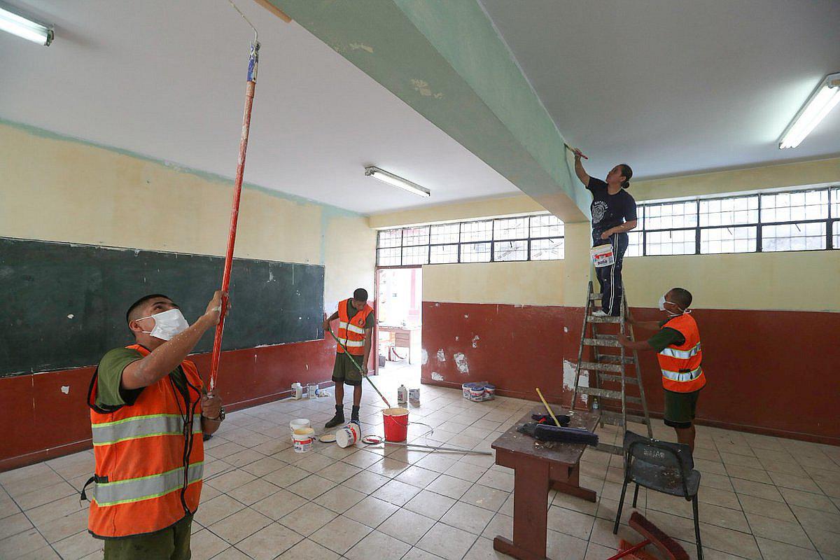 Soldados del Ejército realizarán trabajos de limpieza en colegios de Tumbes