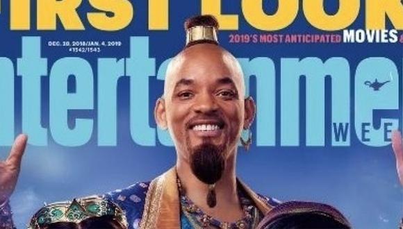 'Aladino': Se publican primeras imágenes de Will Smith como el 'Genio'  