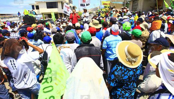 Tía María: Agricultores del valle de Tambo marchan contra proyecto minero