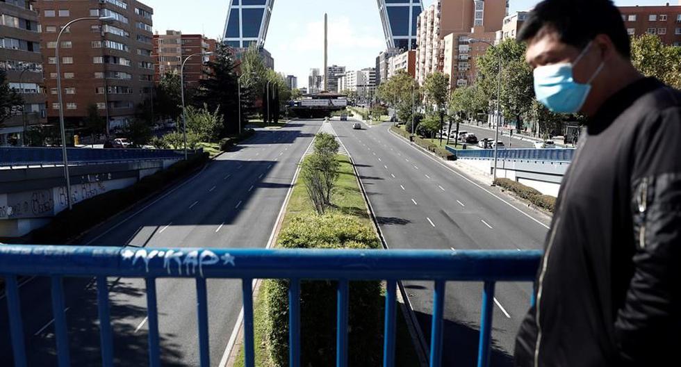Imagen referencial. Vista del Paseo de la Castellana sin tráfico en Madrid, España. (EFE/Mariscal).