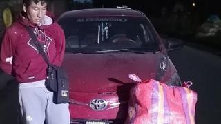 Ayacucho: chofer se pone nervioso y la policía descubre cargamento de marihuana en su auto