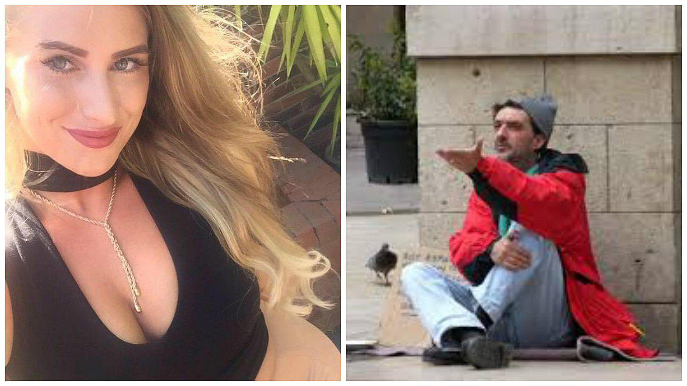 Facebook: chica le dio este extraño regalo a mendigo (VIDEO)