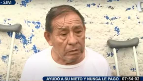 Anciano es amenazado de muerte por no pagar deuda. Foto: Buenos Días Perú