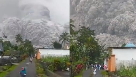 Volcán erupcionó alrededor de las 15.30 hora local (8.30 GMT). (Foto: captura | Redes Sociales)
