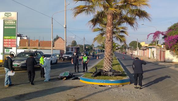 Accidente de tránsito ocurrió en la avenida Celestino Vargas de Pocollay.