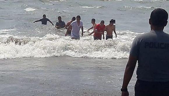 Menor de edad se salva de morir ahogado en el balneario Las Delicias 