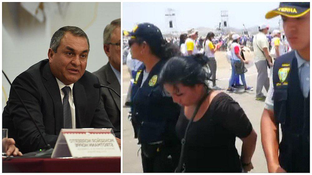 Ministro del Interior sobre robos en misa del papa: "Parece que se arrepintieron los delincuentes" (VIDEO)