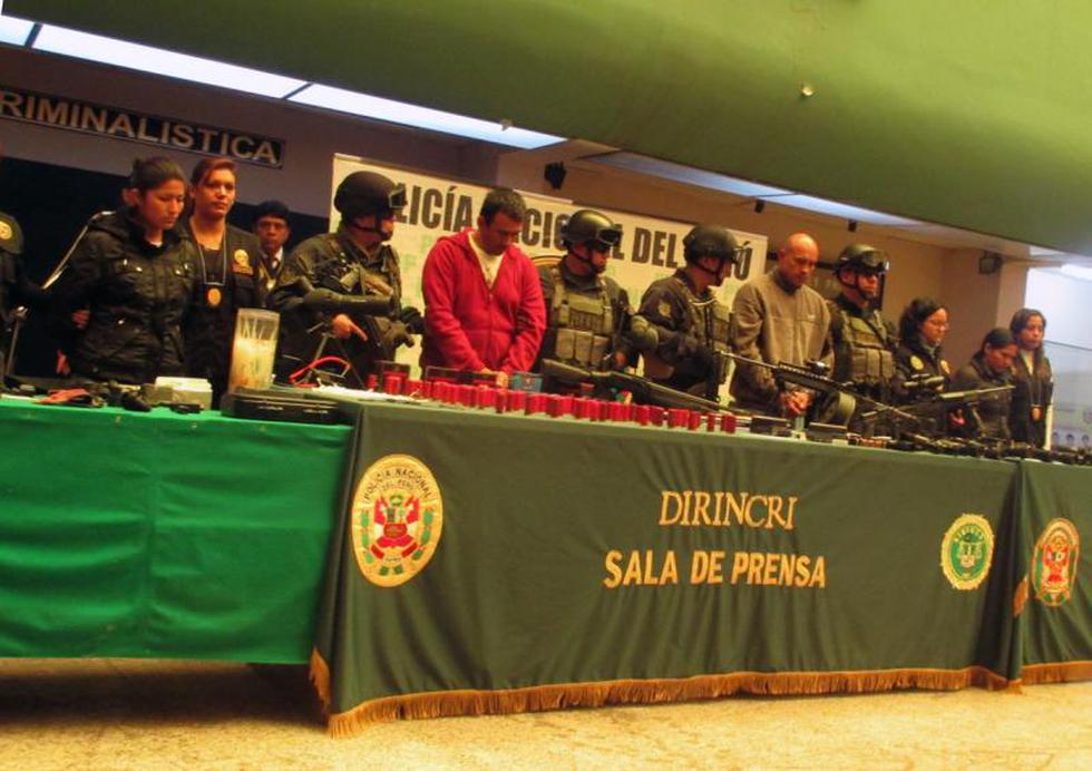 Incautan arsenal y desarticulan banda de sicarios (FOTOS)