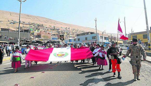 ​Inician marcha de sacrificio desde Tarata a Tacna