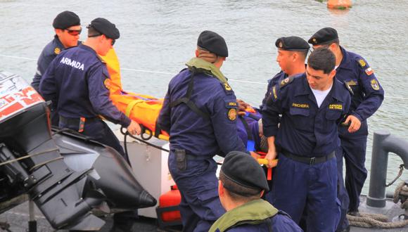 Armada chilena rescató en alta mar a tripulante peruano herido