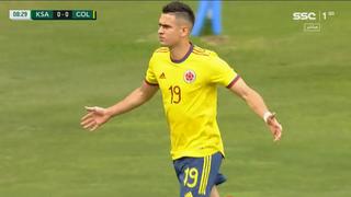 Gol de Borré para Colombia: marcó el 1-0 parcial sobre Arabia Saudita (VIDEO)