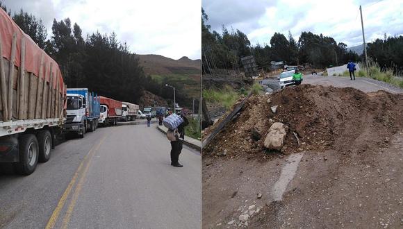 Pobladores de Quiruvilca acatan paro de 48 horas y bloquean carretera (FOTOS) 