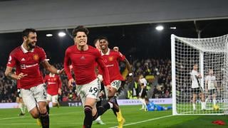 Manchester United vs. Fulham: gol de Garnacho para el 2-1 de los ‘Red Devils’ [VIDEO]