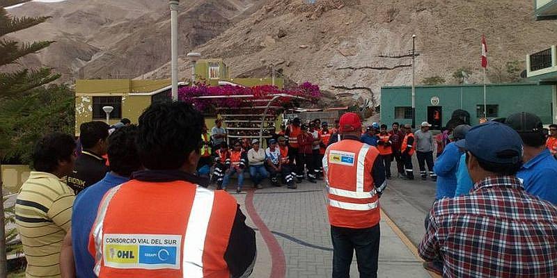 Nuevas Protestas de Trabajadores del Consorcio Vial del Sur