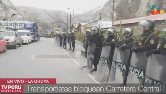 Carretera Central está bloqueada por protestas contra peaje en Ticlio (VIDEO)