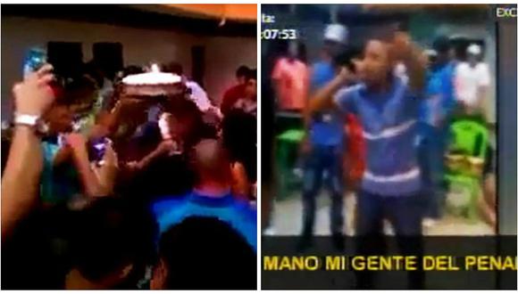 Penal de Lurigancho: Arman fiesta y beben licor por cumpleaños de reo condenado por violación (VIDEO)